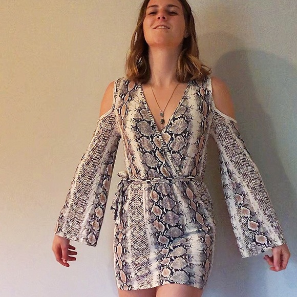 Snake Skin Flare Dress - Picture 4 of 5